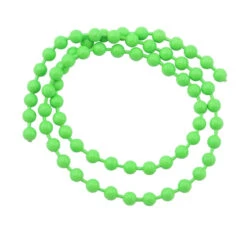 Hareline Fluorescent Bead Chain Eyes 10 Hareline Fluorescent Bead Chain Eyes -JS Fly Fishing F14867 Green 01