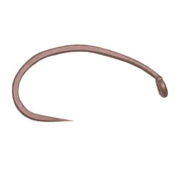 1925 Barbless Scud Fly Hook - Matte Brown