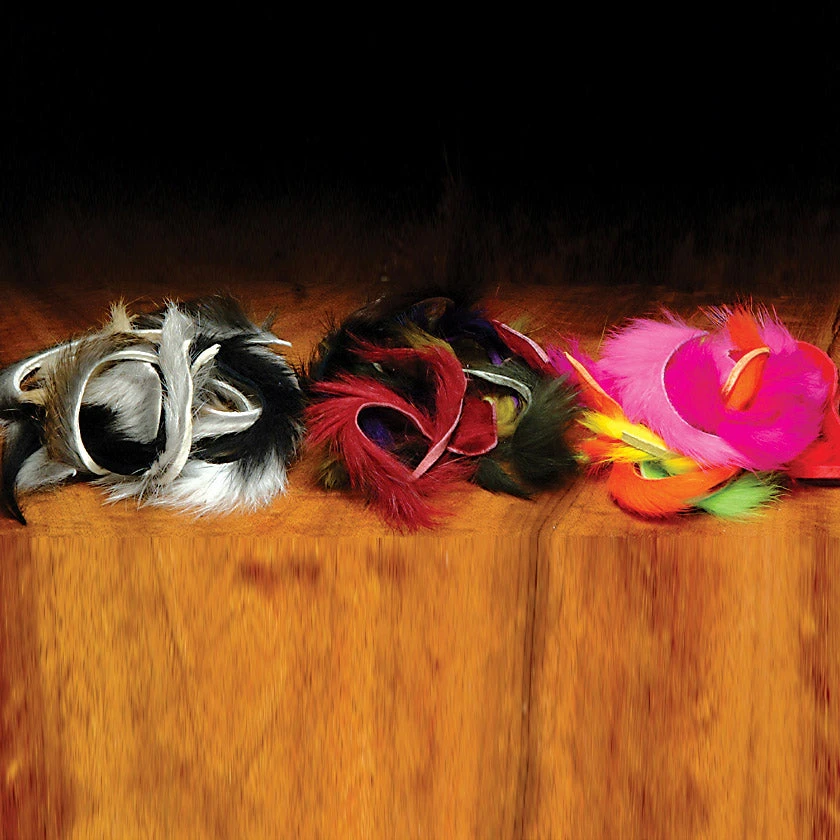 Hareline Rabbit Fur Strips, 1/8" 3 Hareline Rabbit Fur Strips, 1/8"