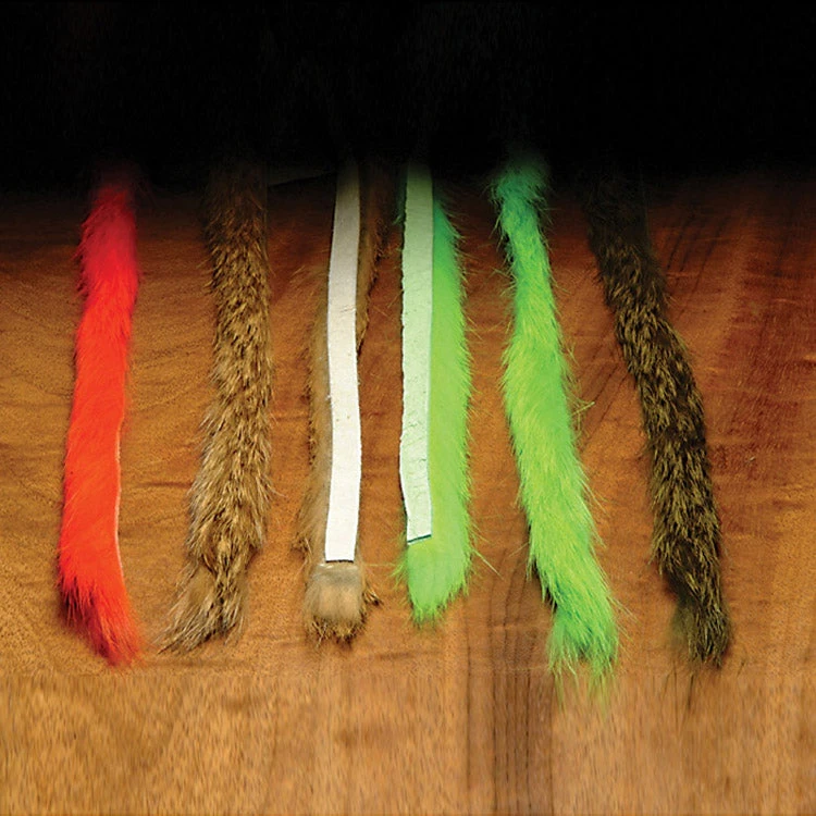 Hareline Rabbit Fur Strips, Magnum 1/4" 3 Hareline Rabbit Fur Strips, Magnum 1/4"