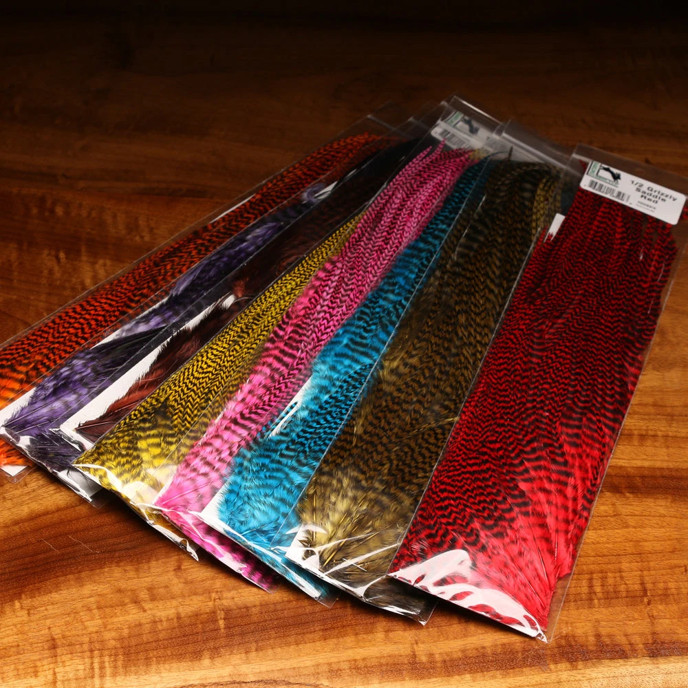 Hareline Half Grizzly Saddle 3 Hareline Half Grizzly Saddle