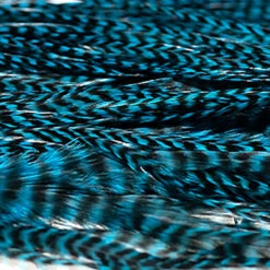 Hareline Half Grizzly Saddle 27 Hareline Half Grizzly Saddle -JS Fly Fishing NM 790037 TEAL