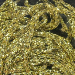 Hareline Solid Diamond Braid Tinsel 9 Hareline Solid Diamond Braid Tinsel -JS Fly Fishing SM 700420 GOLD