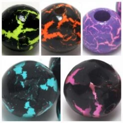 Hareline Crackle Tungsten Beads