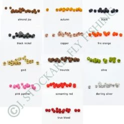 Slotted Tungsten Beads - 'Stones' 18 Slotted Tungsten Beads - 'Stones' -JS Fly Fishing SM 730171 0000 8