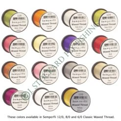 Classic Waxed Thread 6/0 - 240 Yards 24 Classic Waxed Thread 6/0 - 240 Yards -JS Fly Fishing TW 151010 colorchart2