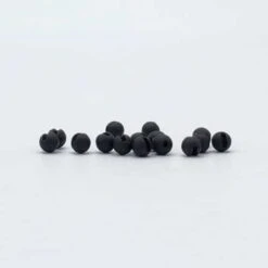 Slotted Tungsten Beads - 'Stones' 21 Slotted Tungsten Beads - 'Stones' -JS Fly Fishing black slotted 500x500 1