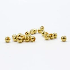 Slotted Tungsten Beads - 'Stones' 25 Slotted Tungsten Beads - 'Stones' -JS Fly Fishing gold slotted 500x500 1