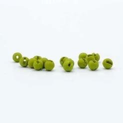 Slotted Tungsten Beads - 'Stones' 27 Slotted Tungsten Beads - 'Stones' -JS Fly Fishing olive slotted 500x500 1